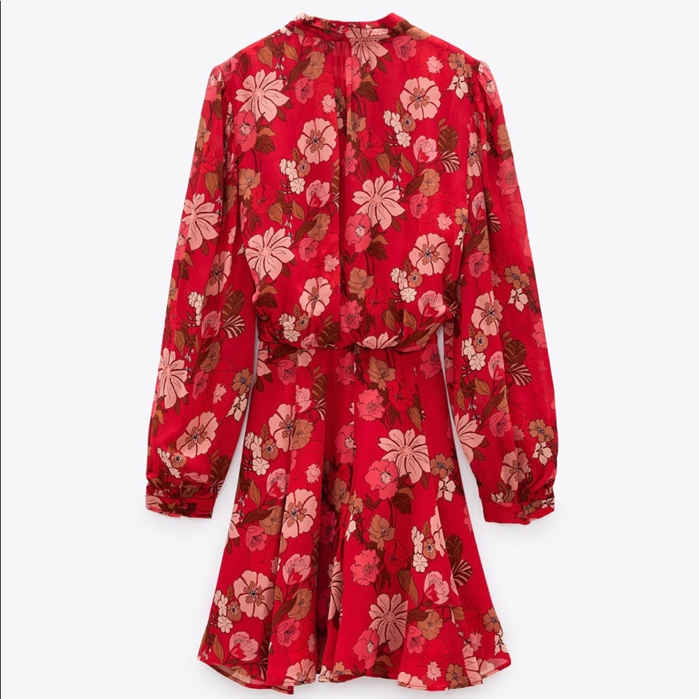 NWT ZARA FLORAL PRINT DRESS